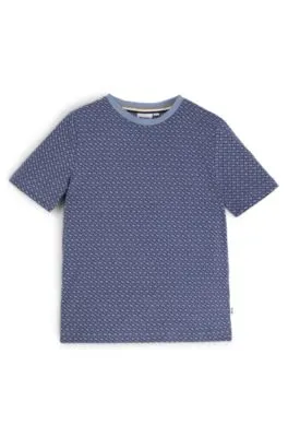 Camiseta para niños en algodón con estampado de monogramas