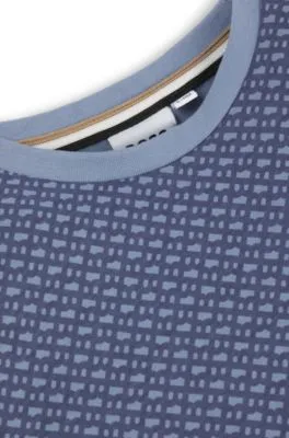 Camiseta para niños en algodón con estampado de monogramas