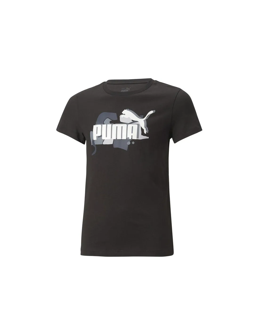 Camiseta Puma Ess+ Street Art Logo Niña Negro