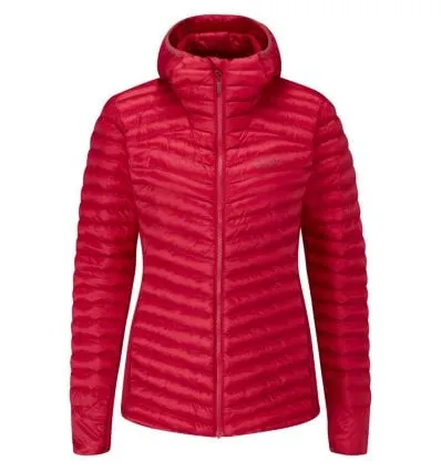 Camiseta térmica con capucha Rab Cirrus Flex 2.0 (Ruby) para mujer