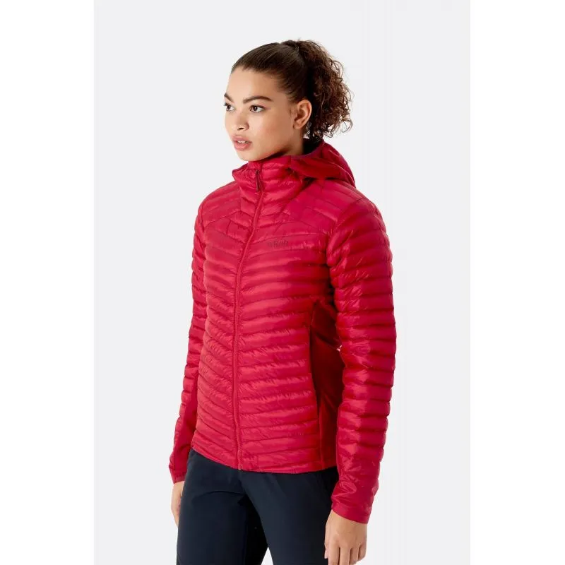 Camiseta térmica con capucha Rab Cirrus Flex 2.0 (Ruby) para mujer