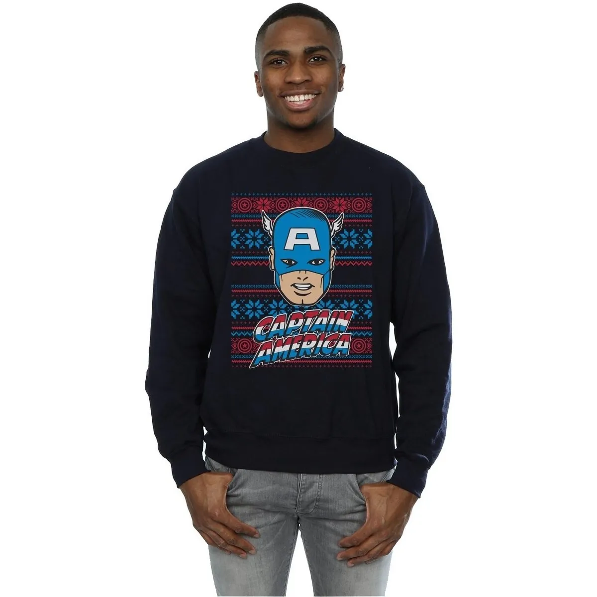 Captain America Face Fair Isle