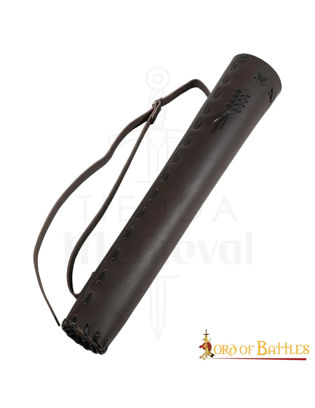 Carcaj medieval de cuero, modelo fantastico clásico