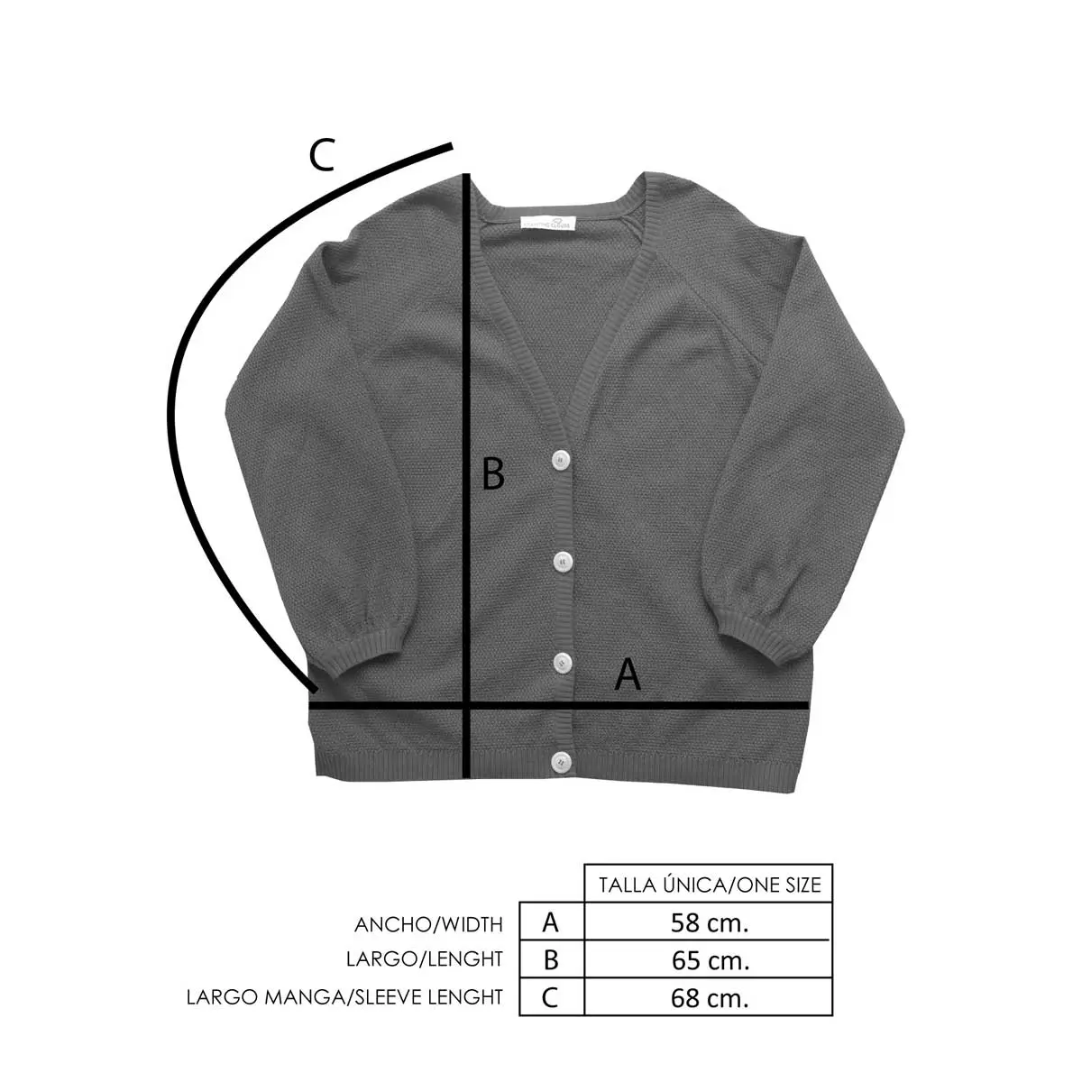 Cardigan de punto mujer color berenjena