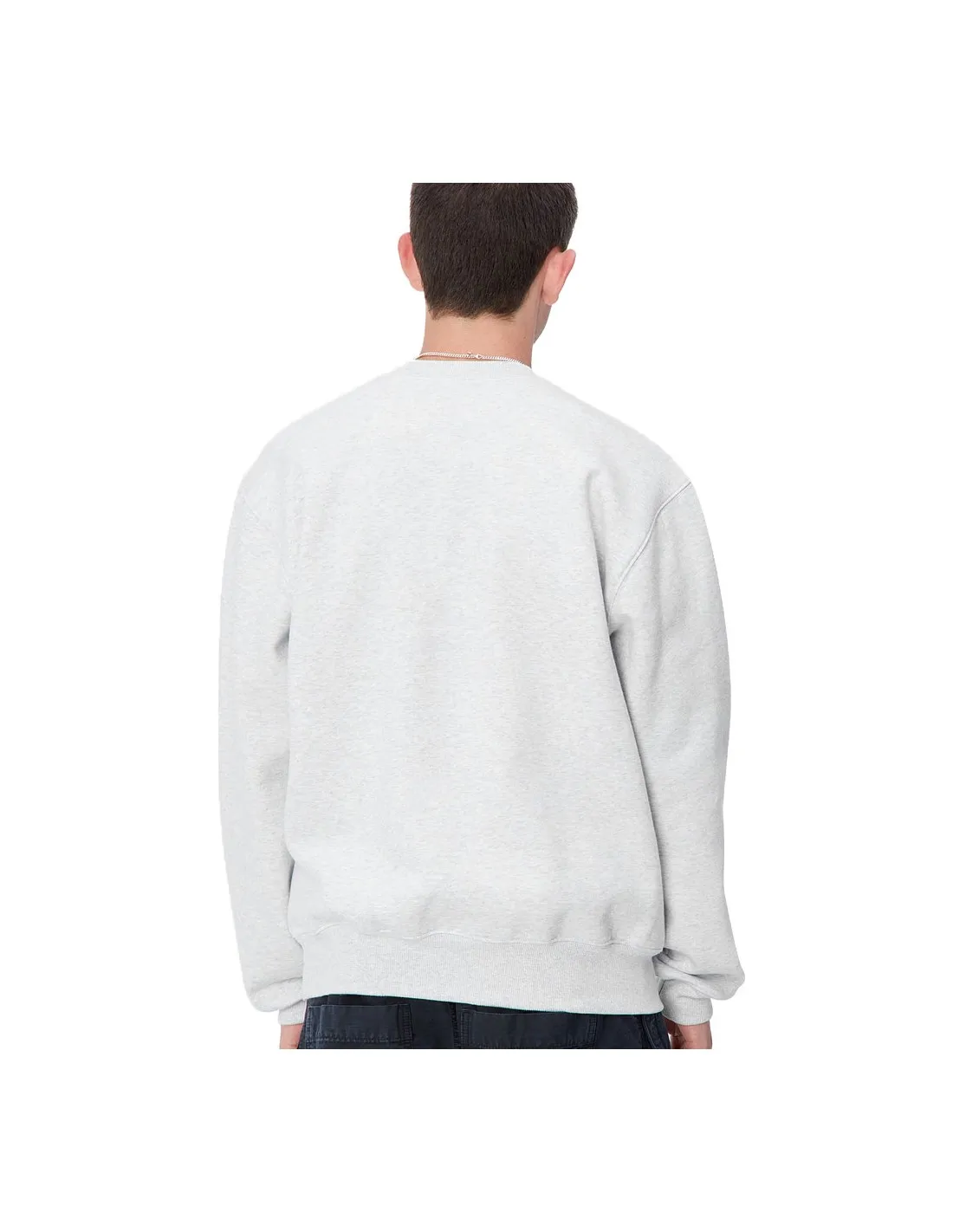 CARHARTT WIP CARHARTT SWEAT ASH HEATHER/DUCK BLUE
