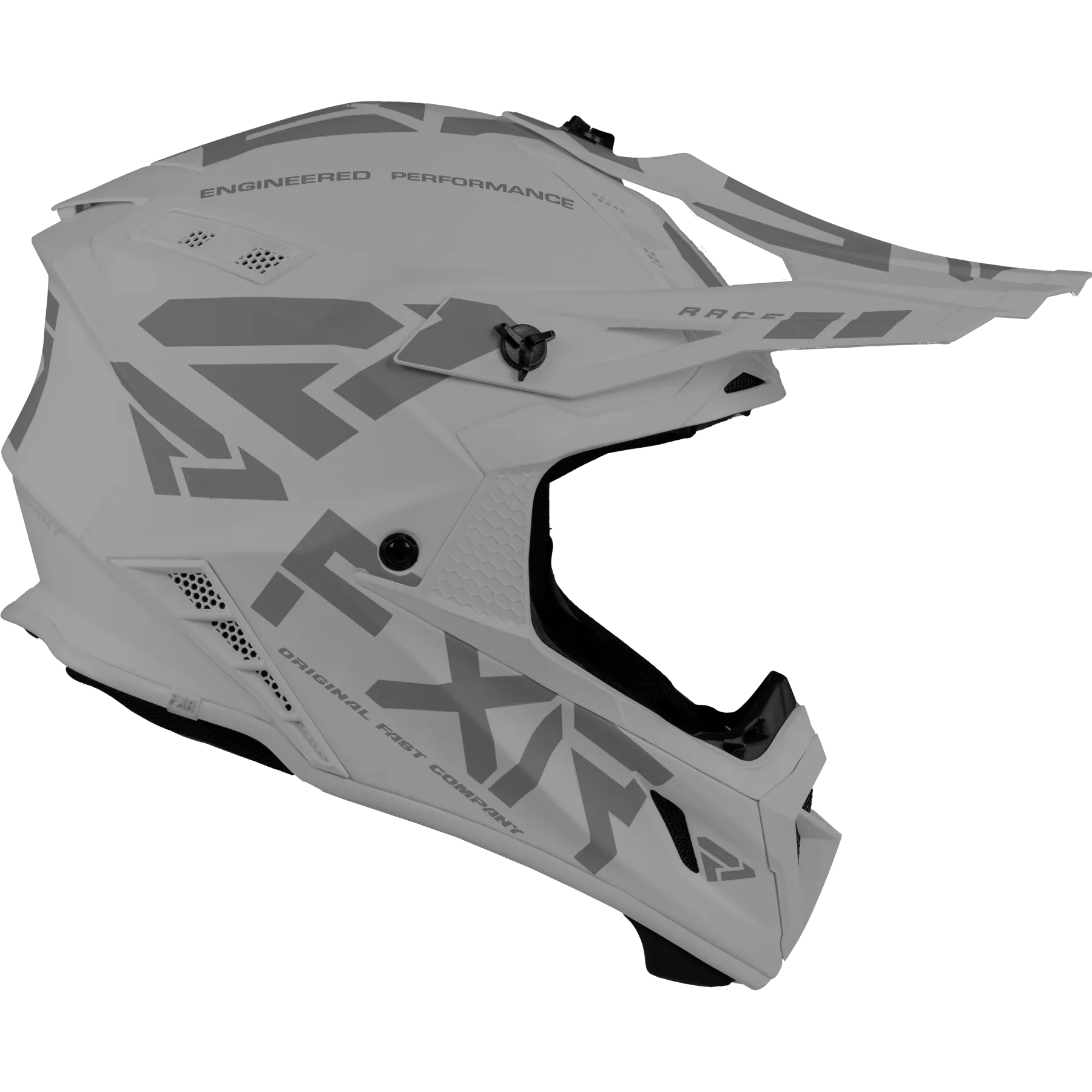 Casco de Cross FXR Helium Prime Fidlock Acero