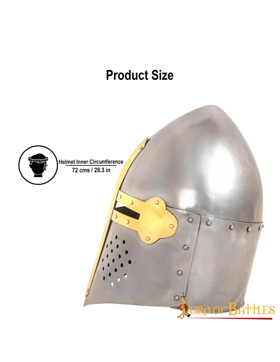 Casco Medieval Sugar Loaf de los Cruzados