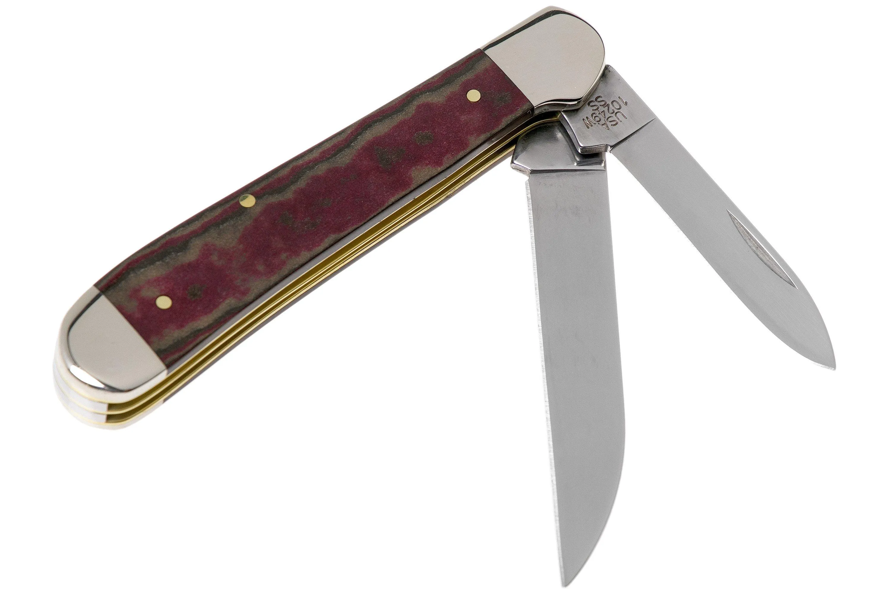 Case Copperhead Rustic Red Richlite, 13625, 10249W SS navaja