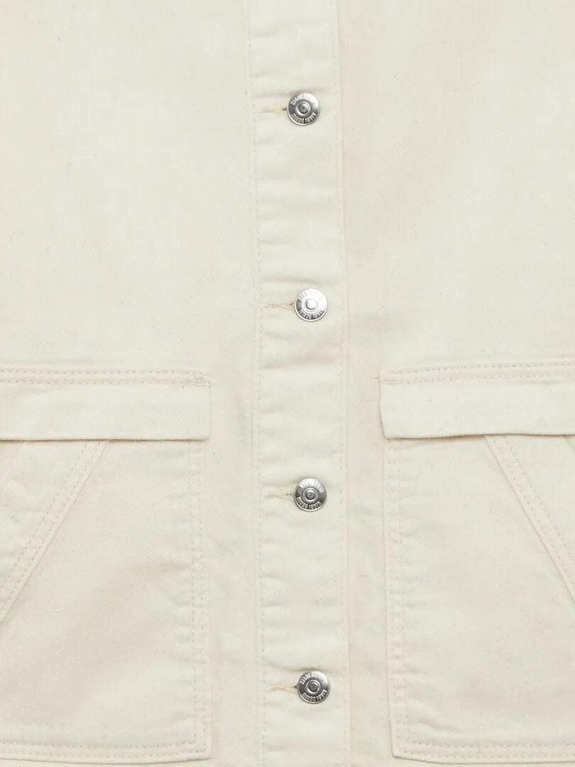 CAZADORA LIGERA DE TEJIDO VAQUERO  BEIGE