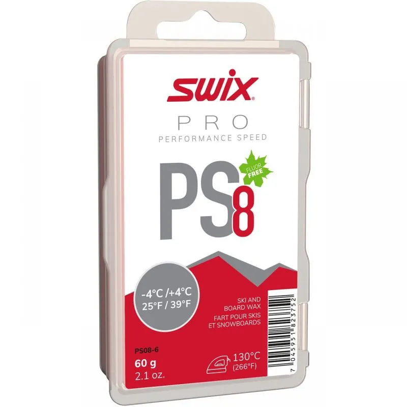 Cera SWIX Pro Performance Speed 8 60g (rojo)