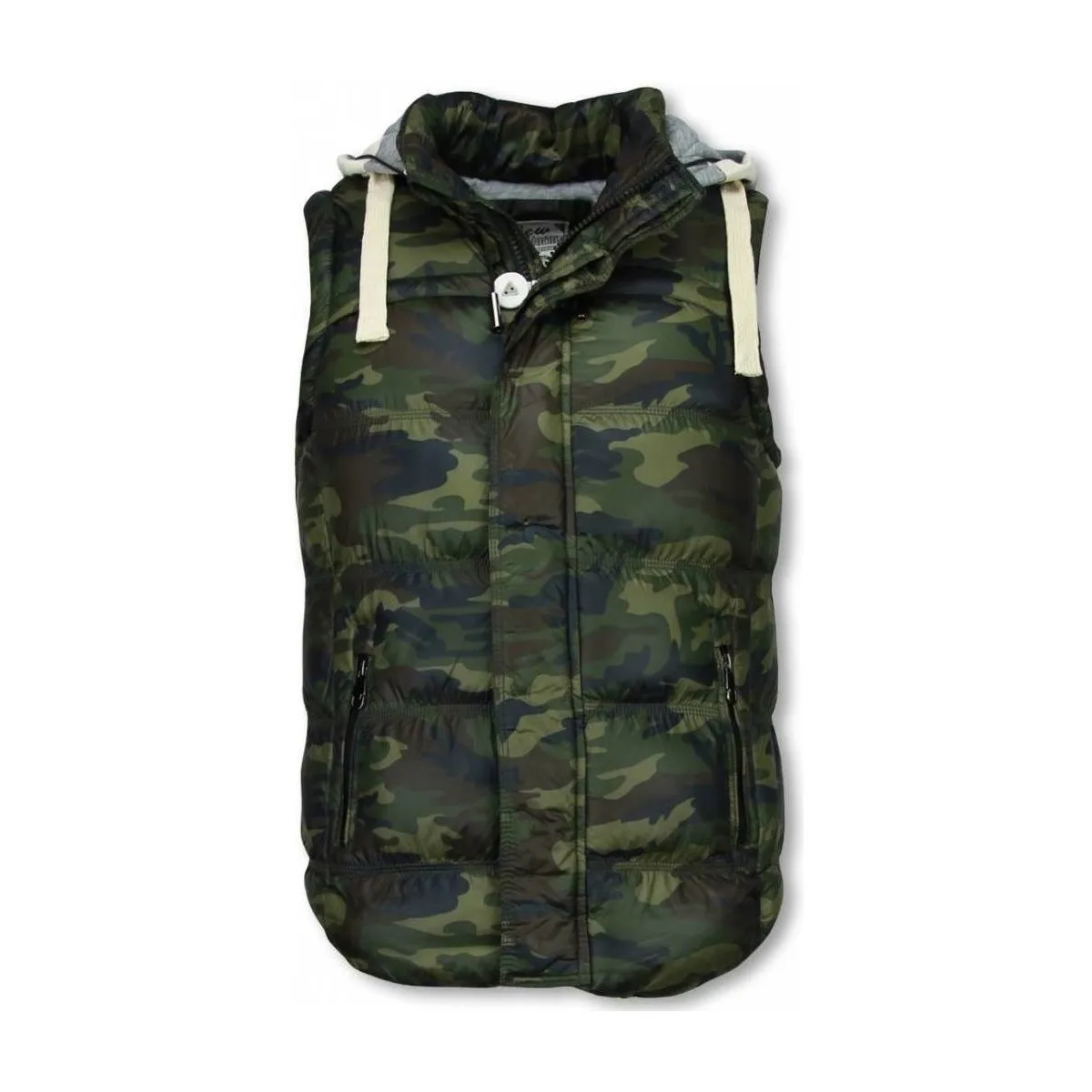 Chaleco Hombre Camo Chaleco Capucho