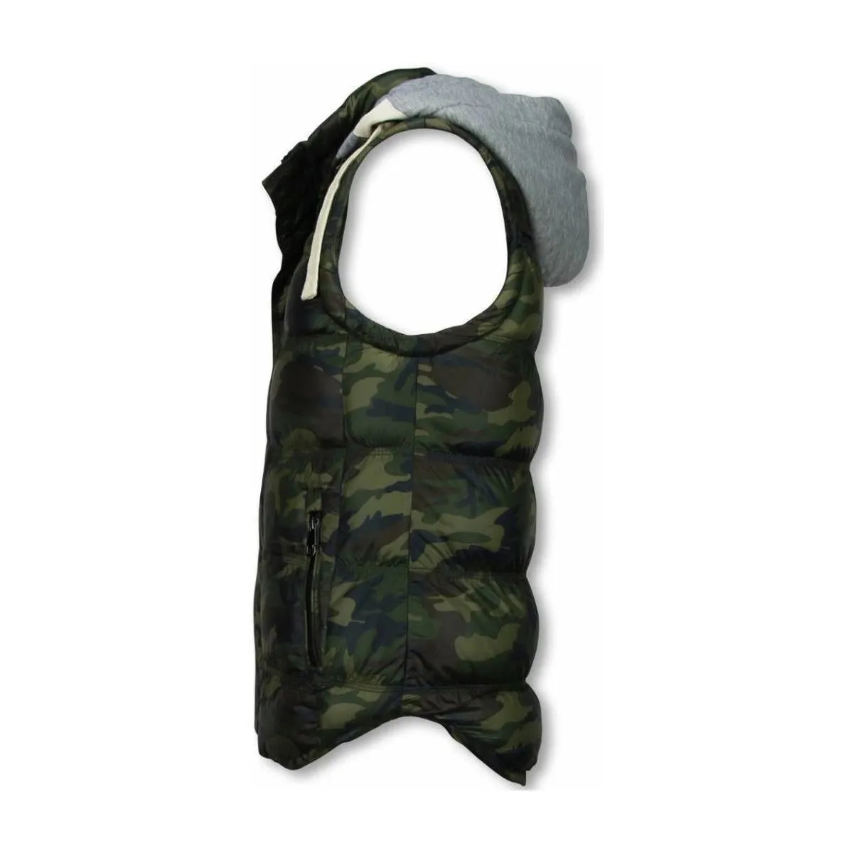 Chaleco Hombre Camo Chaleco Capucho