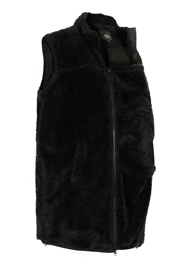 Chaleco polar premamá Negro