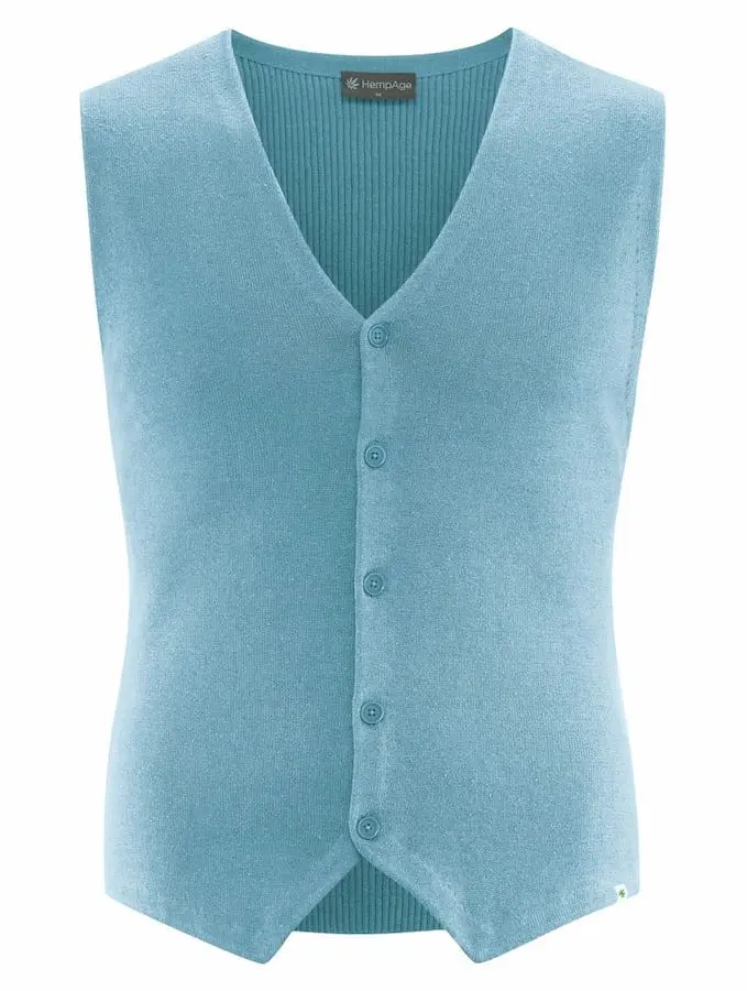 Chaleco punto hombre con botones