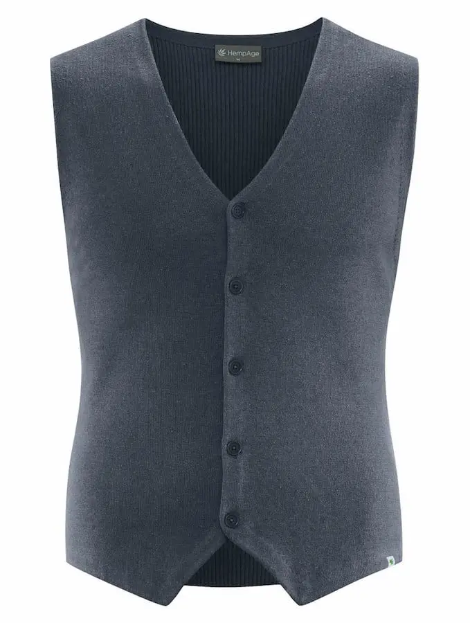 Chaleco punto hombre con botones