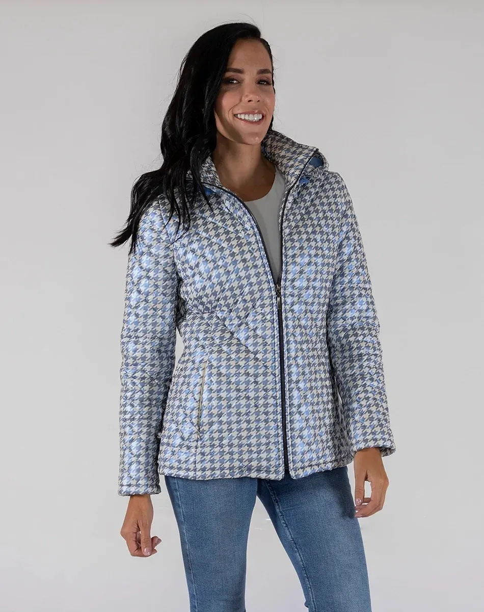 Chamarra con estampado de pata de gallo Shyla 25000014