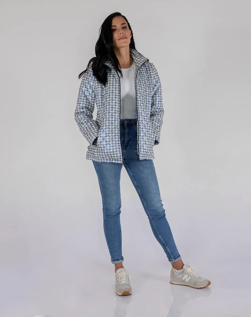 Chamarra con estampado de pata de gallo Shyla 25000014