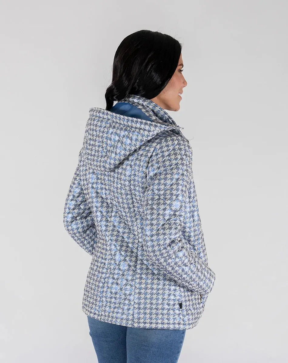 Chamarra con estampado de pata de gallo Shyla 25000014