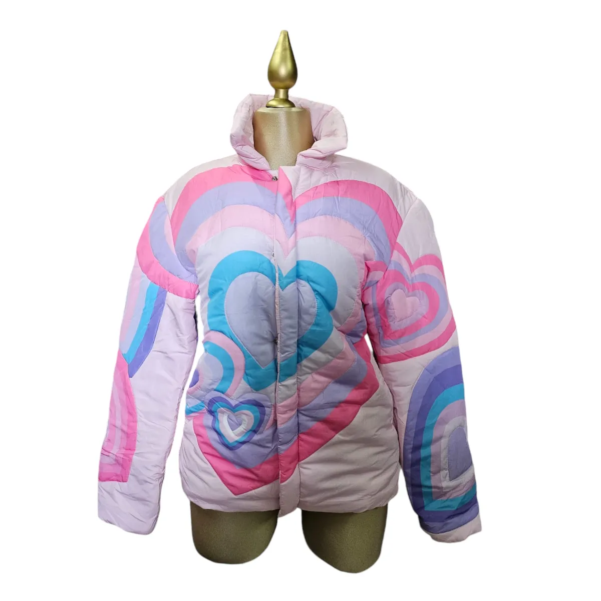 Chamarra Estampado Corazones Para Dama LC
