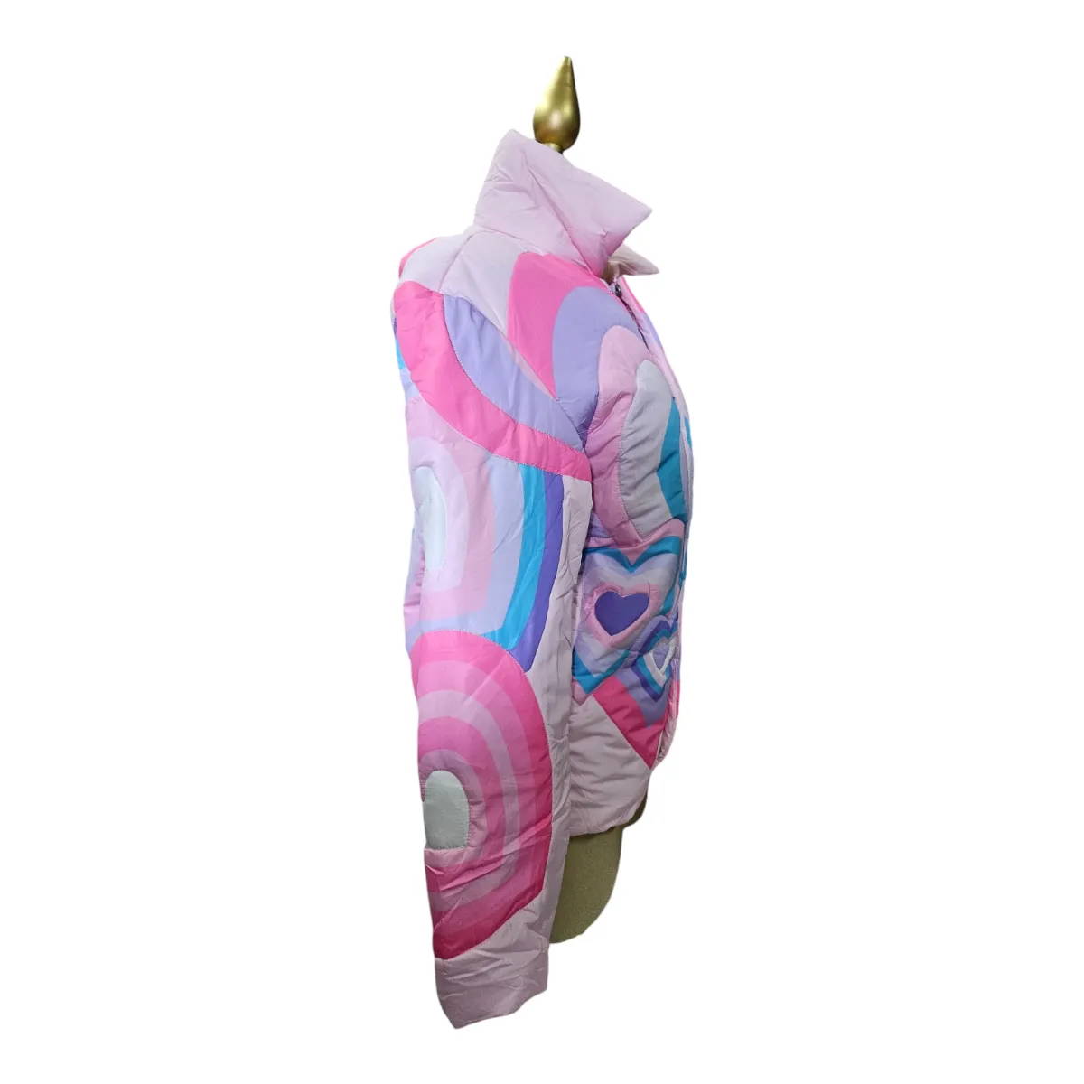 Chamarra Estampado Corazones Para Dama LC