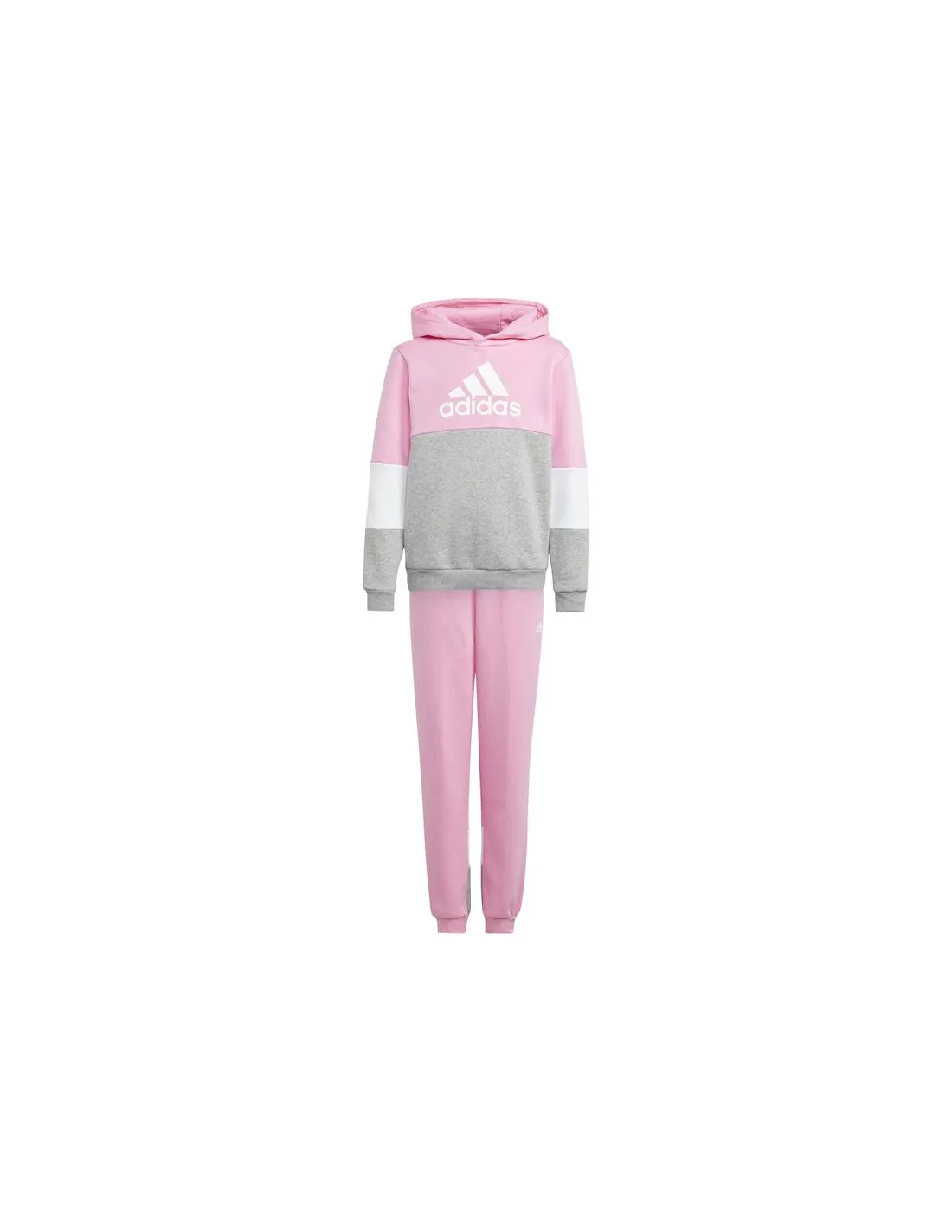 Chandal adidas Colourblock Fleece Niño Grey