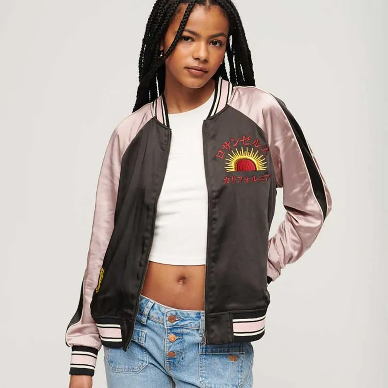Chaqueta Casual Para Mujer Suikajan Embroidered Bomber Superdry
