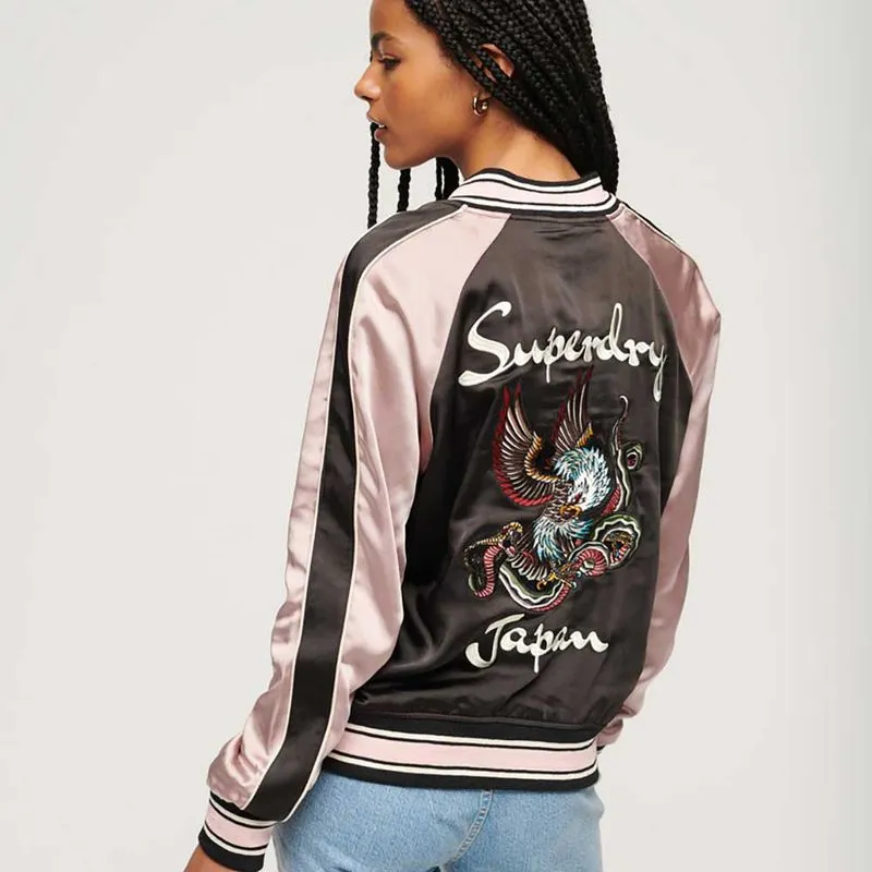 Chaqueta Casual Para Mujer Suikajan Embroidered Bomber Superdry
