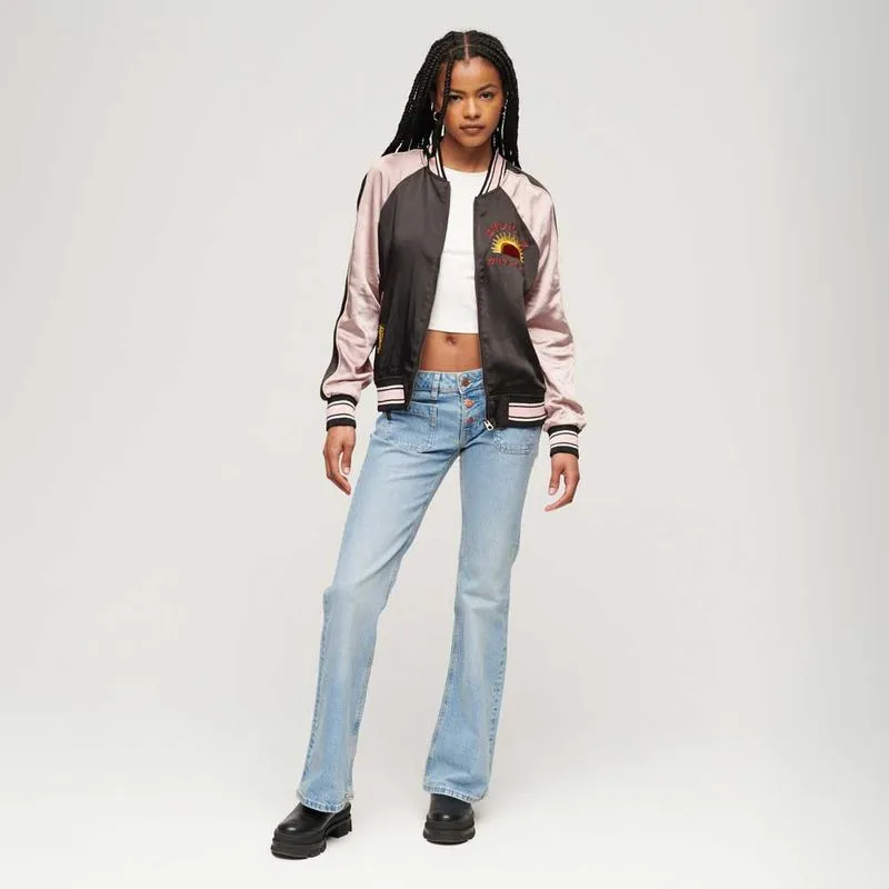 Chaqueta Casual Para Mujer Suikajan Embroidered Bomber Superdry