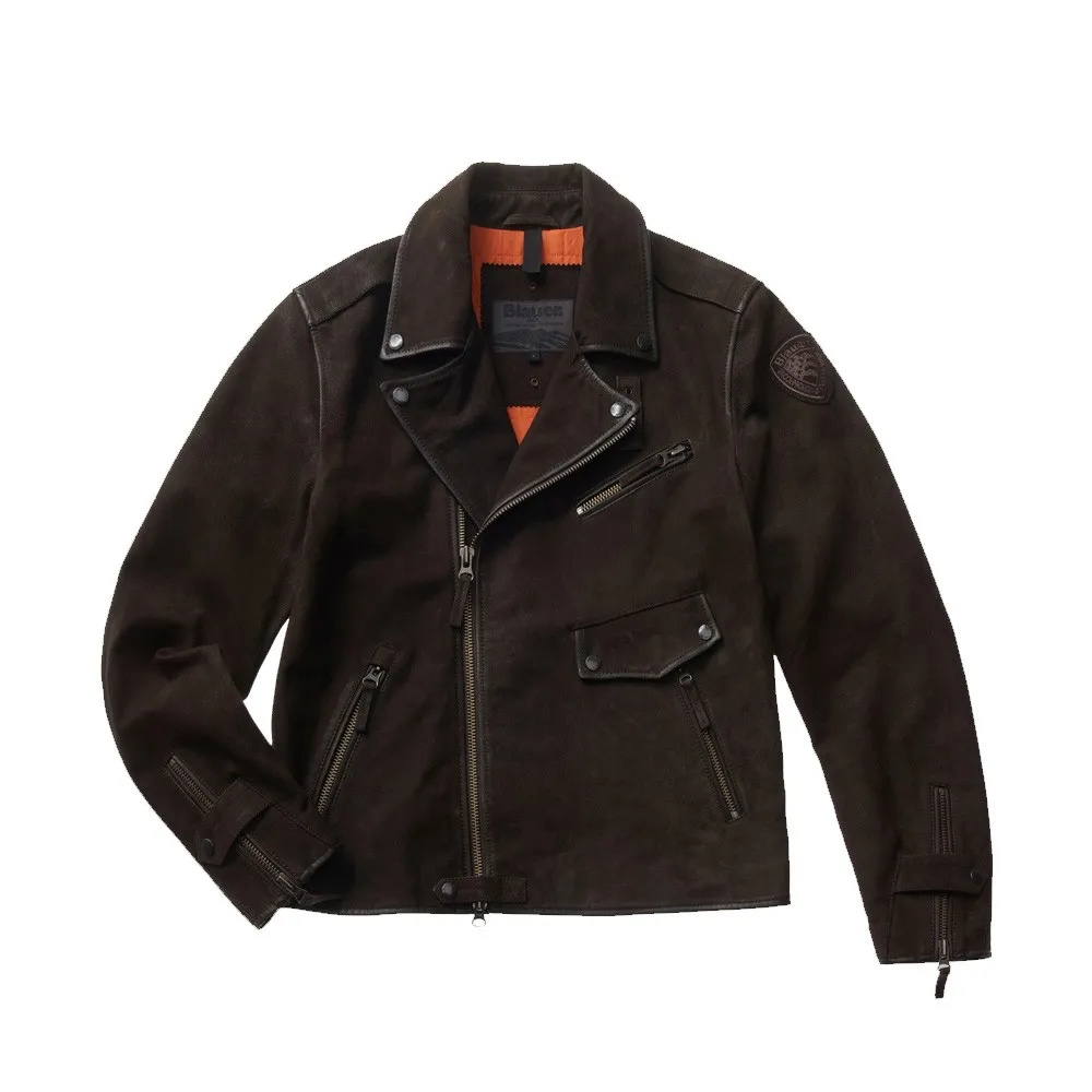 Chaqueta de Piel Blauer WBLUL01249 Color Marrón