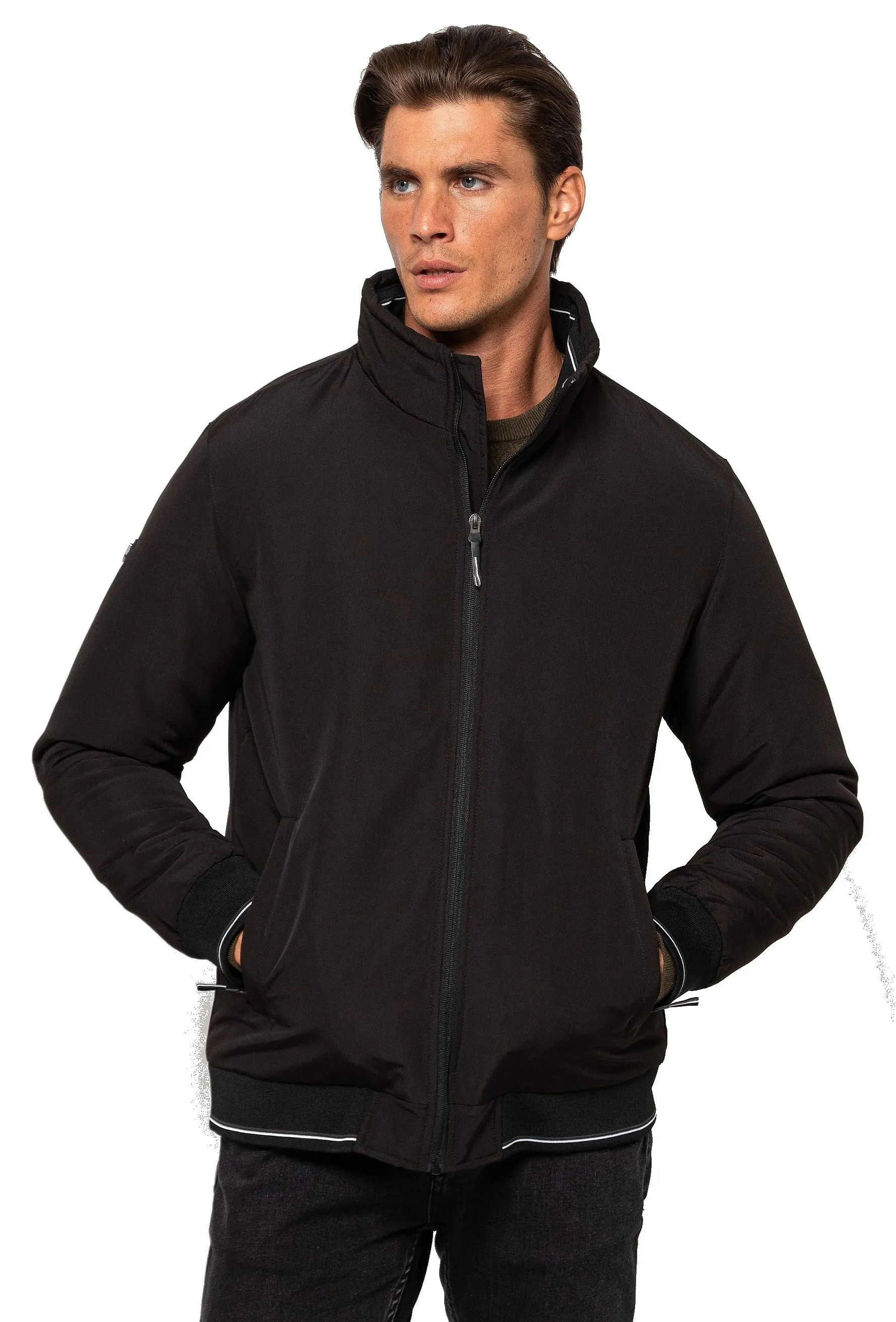 CHAQUETA HEAVY TOOLS NITOP  BLACK  MEN´S