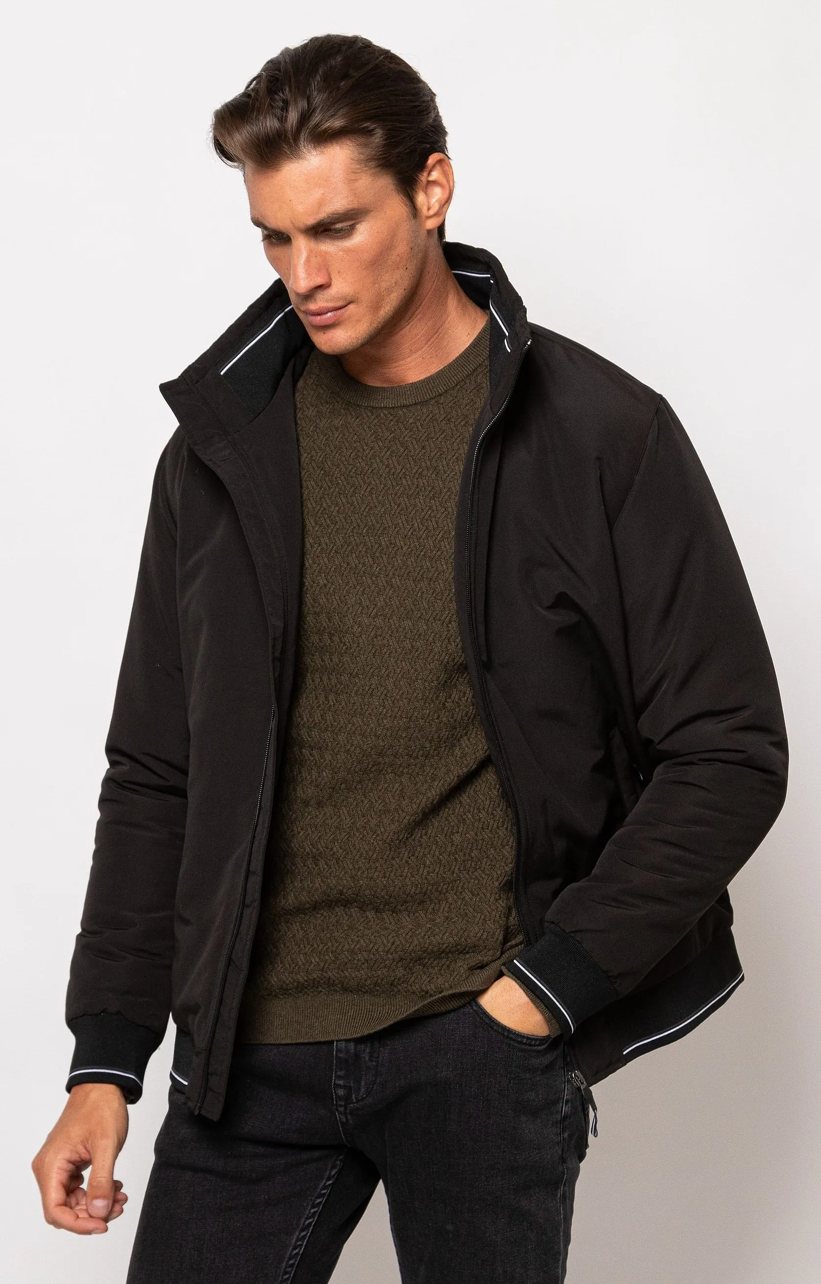 CHAQUETA HEAVY TOOLS NITOP  BLACK  MEN´S