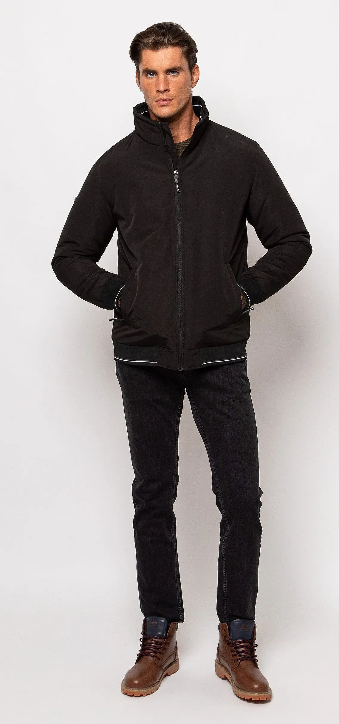 CHAQUETA HEAVY TOOLS NITOP  BLACK  MEN´S