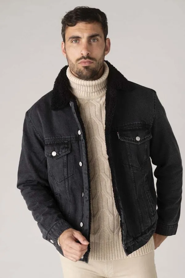 Chaqueta Hombre Schott Trucksherpa Grey