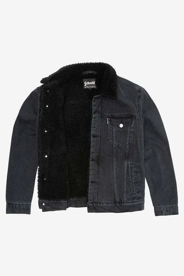 Chaqueta Hombre Schott Trucksherpa Grey