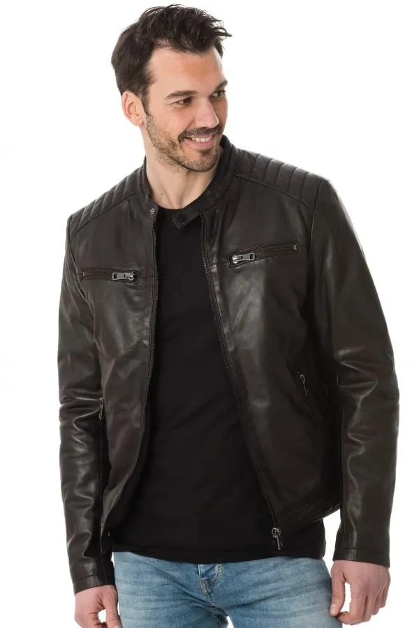 Chaqueta Hombre Serge Pariente Santone Ag Choco Brown