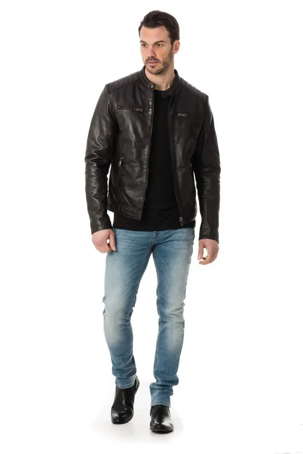 Chaqueta Hombre Serge Pariente Santone Ag Choco Brown