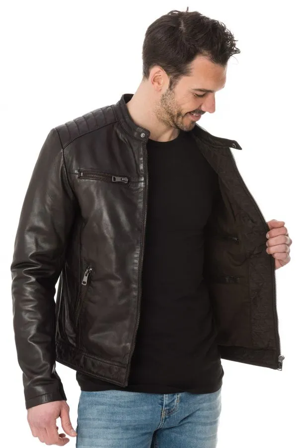 Chaqueta Hombre Serge Pariente Santone Ag Choco Brown