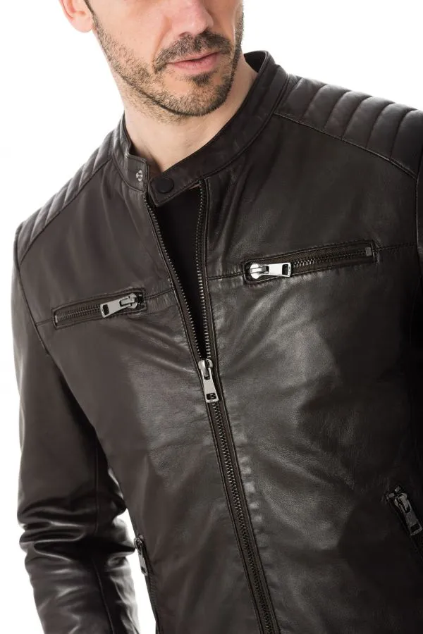 Chaqueta Hombre Serge Pariente Santone Ag Choco Brown
