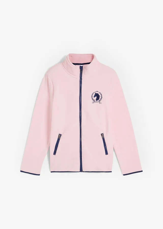 Chaqueta polar para niñas rosa cristal