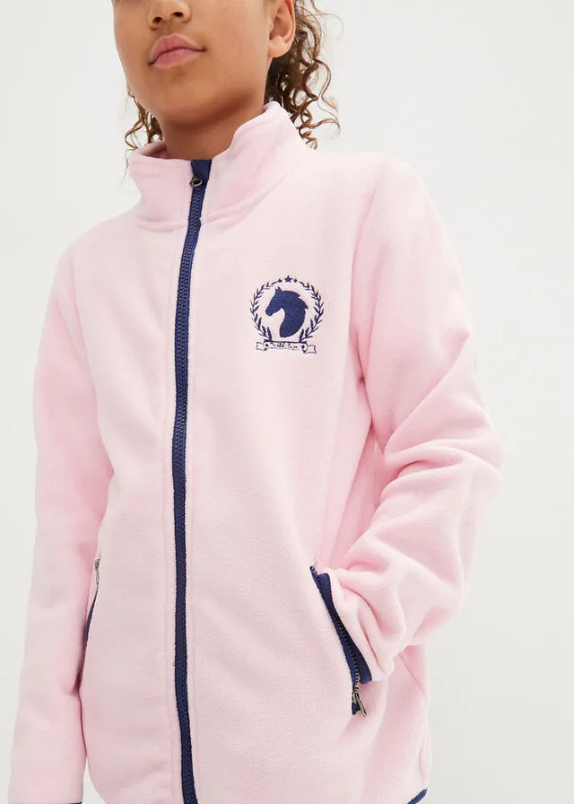 Chaqueta polar para niñas rosa cristal