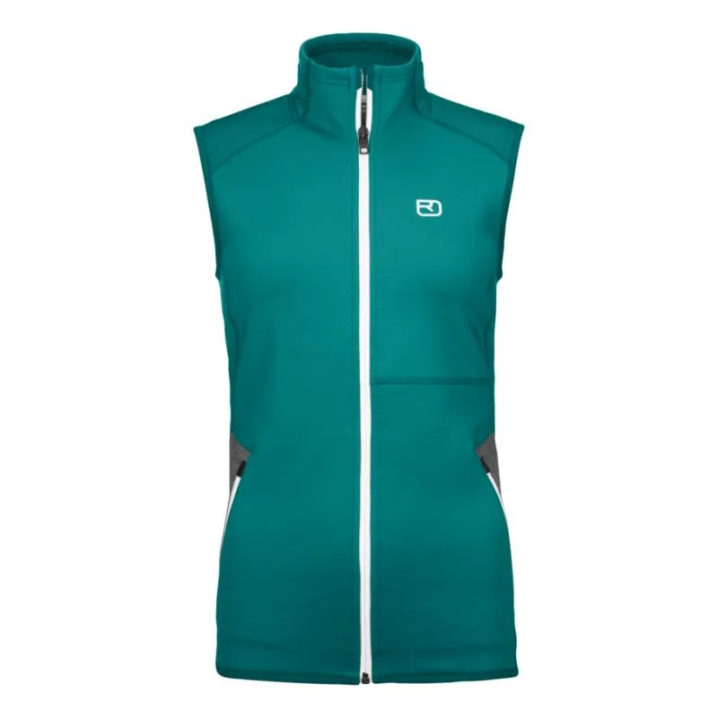 Chaqueta sin mangas Ortovox Chaleco de forro polar (Verde Pacífico) Mujer