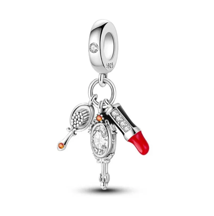 Charm Labial Espejo Cepillo
