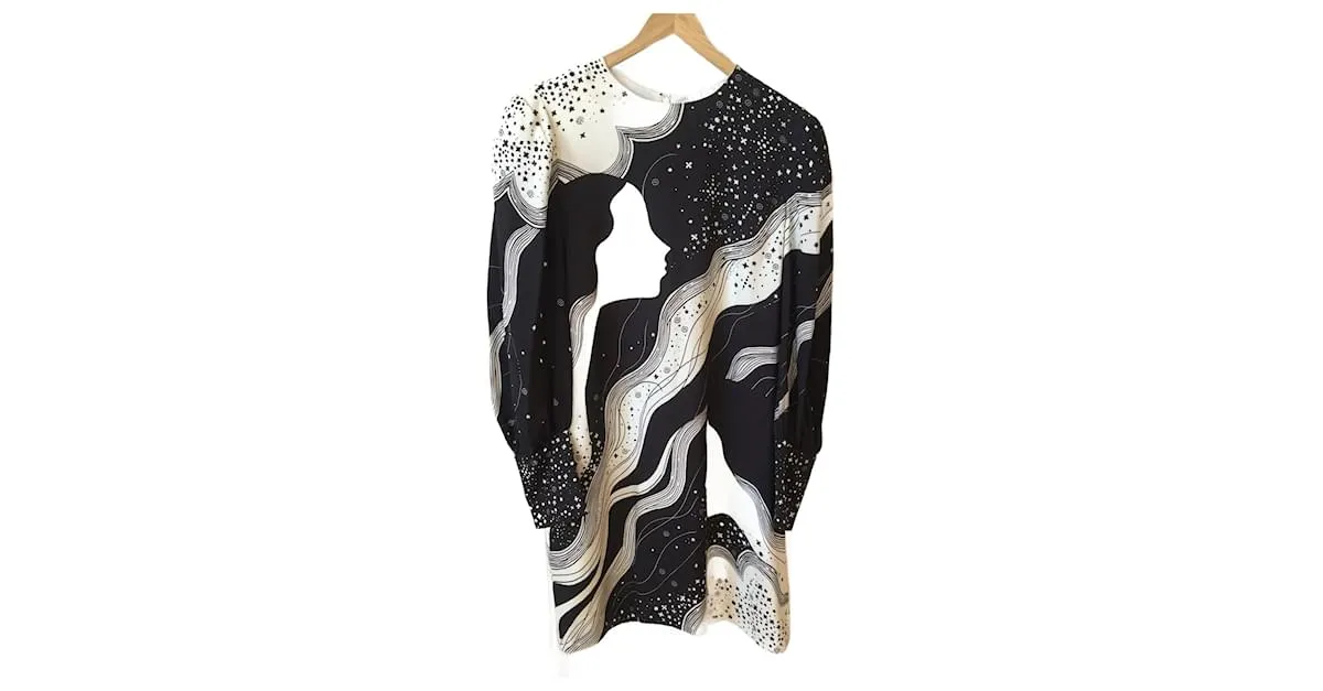 Chloé CHLOE Vestidos T.Viscosa Internacional M Negro 