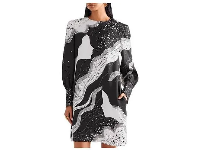 Chloé CHLOE Vestidos T.Viscosa Internacional M Negro 