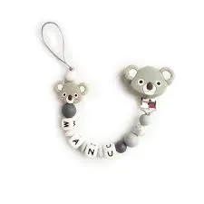Chupetero Silicona Personalizado Koala + Mordedor