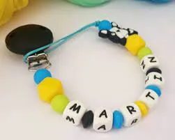 Chupetero Silicona Personalizado Pinguino