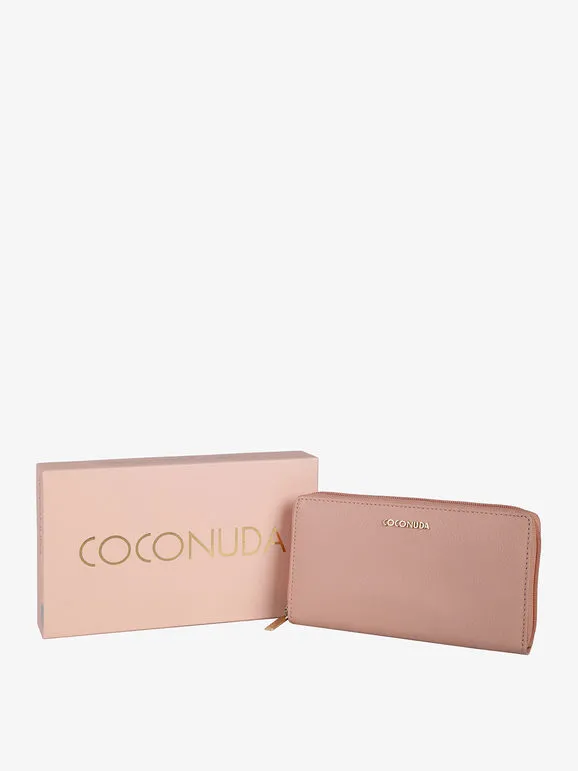 Coconuda Cartera rectangular de piel para mujer.