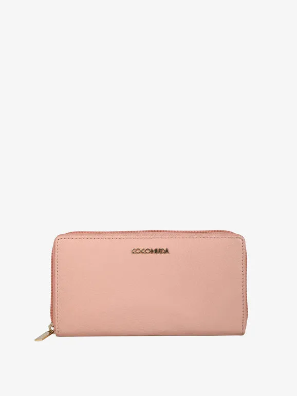 Coconuda Cartera rectangular de piel para mujer.