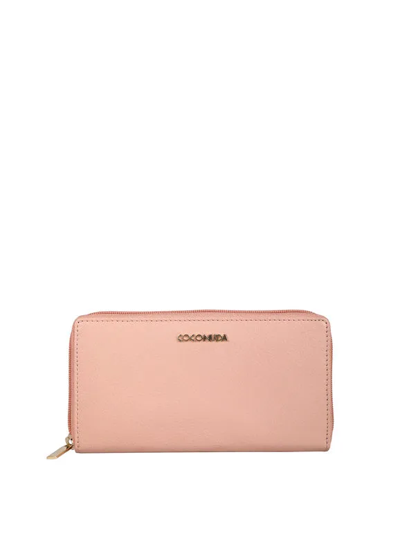Coconuda Cartera rectangular de piel para mujer.