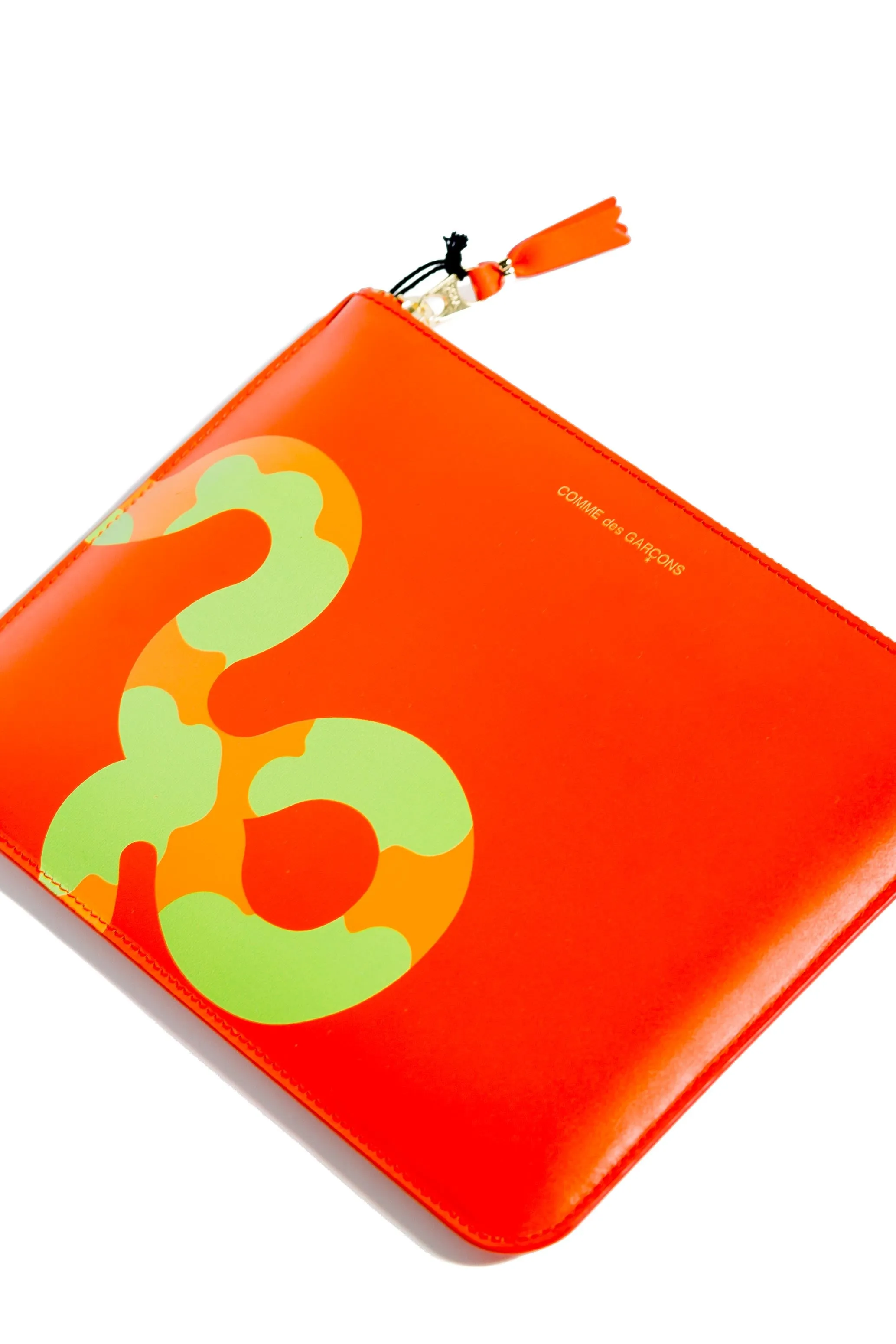 comme des garcons wallet ruby eye s pouch orange J